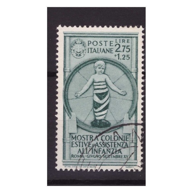 REGNO 1937 -  COLONIE ESTIVE  Lire 2,75  usato