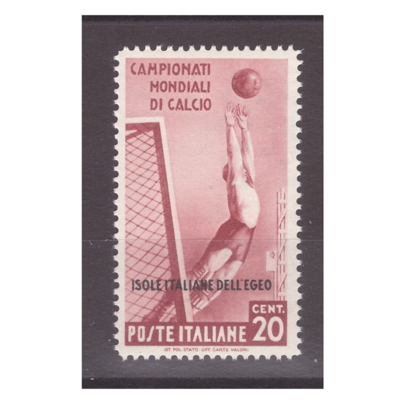 EGEO 1934 - MONDIALI DI CALCIO CENTESIMI 20 NUOVO **