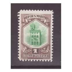 SAN MARINO 1929 - VEDUTA LIRE 1 NUOVO **