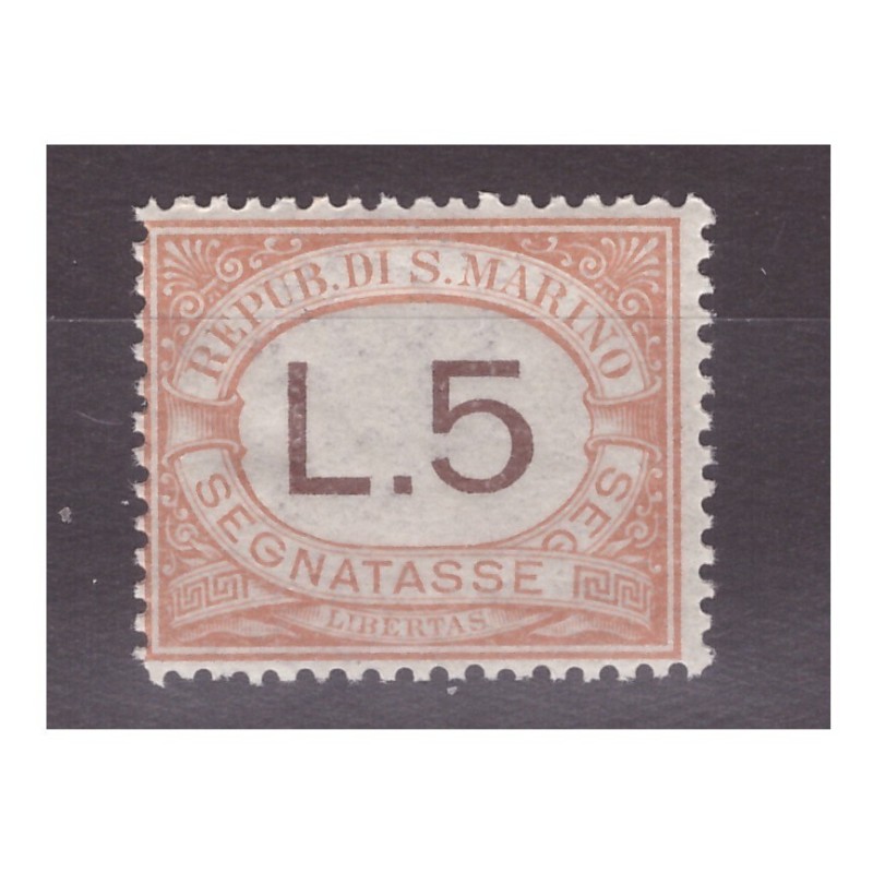 SAN MARINO 1925 - SEGNATASSE LIRE 5 NUOVO **