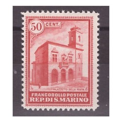 SAN MARINO 1932  -  PALAZZETTO DELLE POSTE   CENTESIMI 50    NUOVO  **