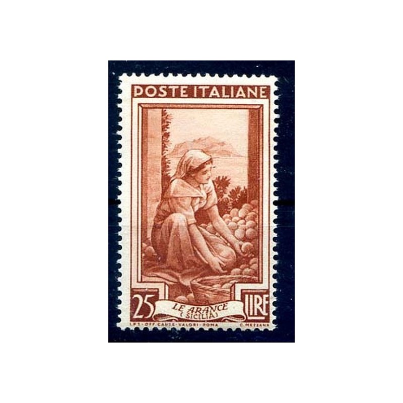 ITALIA 1950 - ITALIA AL LAVORO Lire 25  NUOVO **