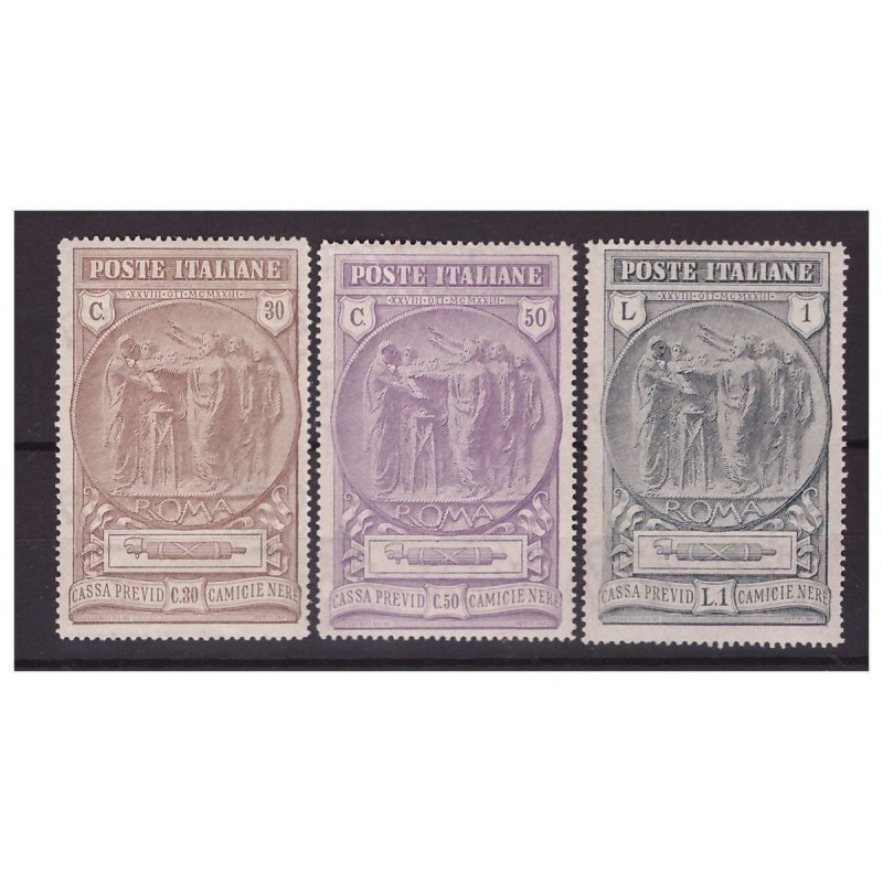 REGNO 1923 - PRO PREVIDENZA  CAMICIE NERE SERIE NUOVA **