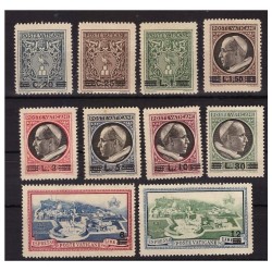 VATICANO - 1946 MEDAGLIONCINI SOPRASTAMPATI SERIE NUOVA **