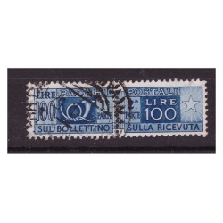 PACCHI POSTALI RUOTA 1946-51 - LIRE 100 USATO
