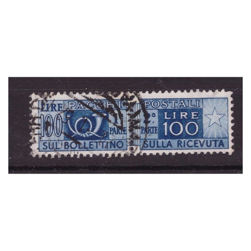 PACCHI POSTALI RUOTA 1946-51 - LIRE 100 USATO