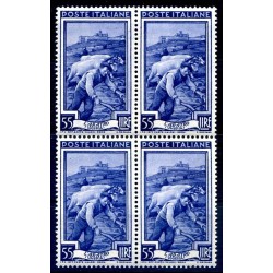 Ne hai uno da vendere? Vendine uno uguale ITALIA 1950 - LAVORO Lire 55 QUARTINA NUOVA *