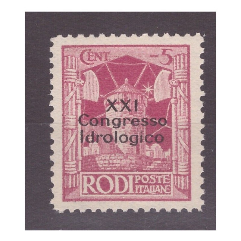 EGEO 1930 - CONGRESSO IDROLOGICO CENTESIMI 5 NUOVO **