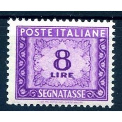 ITALIA 1947 - SEGNATASSE 8 Lire RUOTA NUOVO **