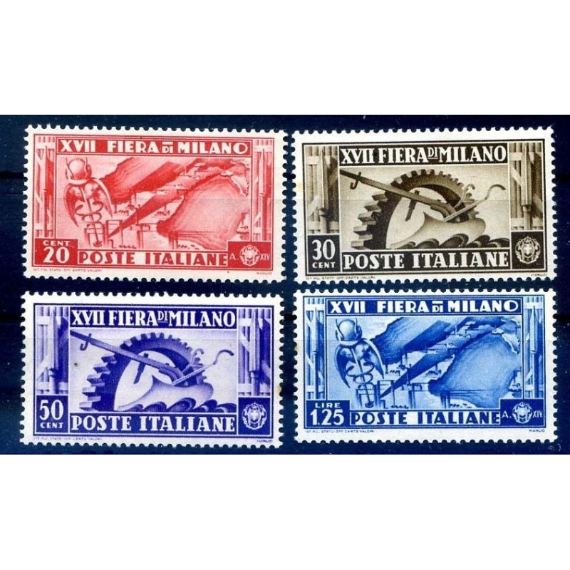 REGNO 1936 - 17° FIERA DI MILANO SERIE NUOVA **