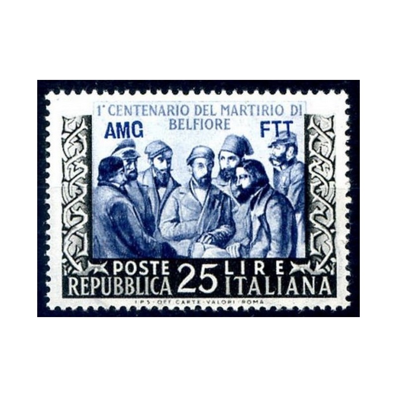 TRIESTE A - 1953 MARTIRI DI BELFIORE NUOVO **