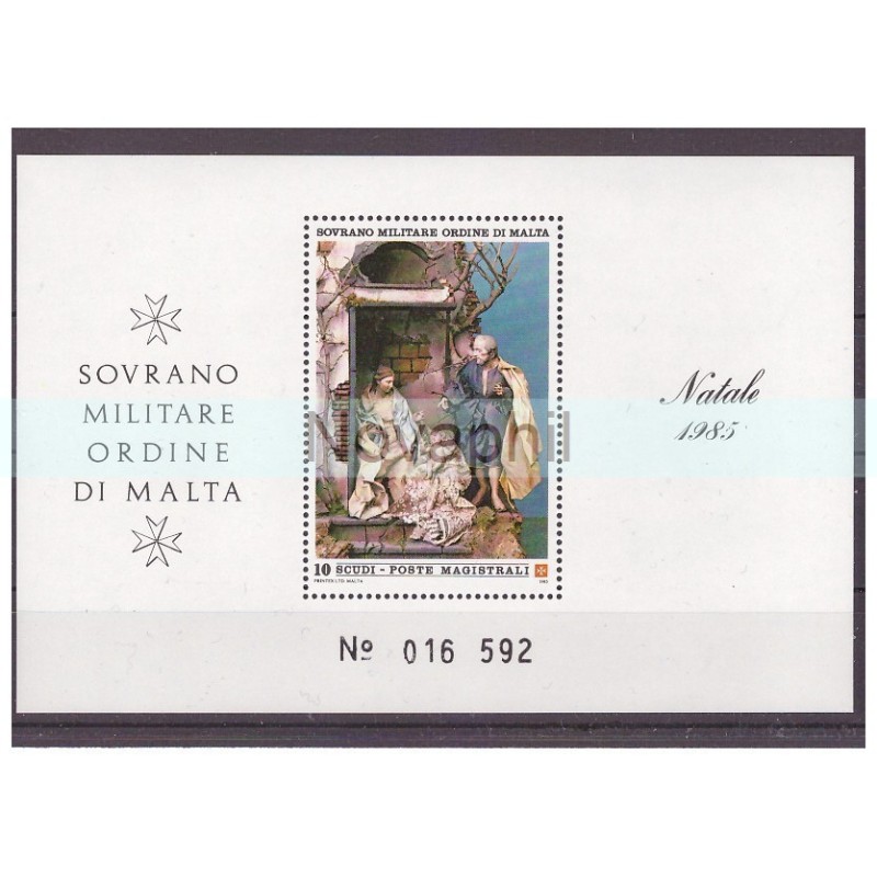 SMOM 1985 - FOGLIETTO NATALE NUOVO **