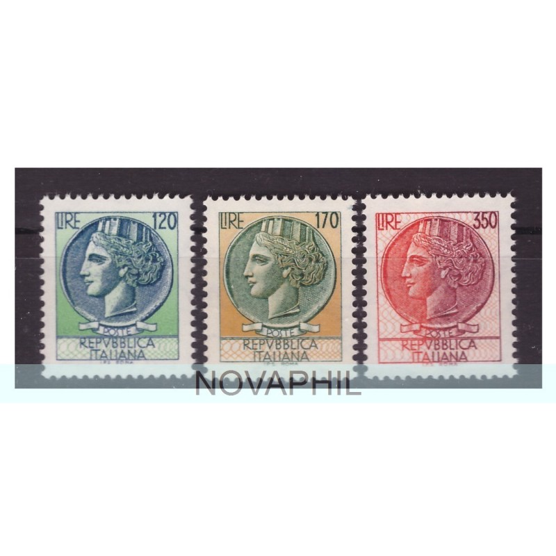 SIRACUSANA  1977  - 3 VALORI  120  170  350    NUOVI  **
