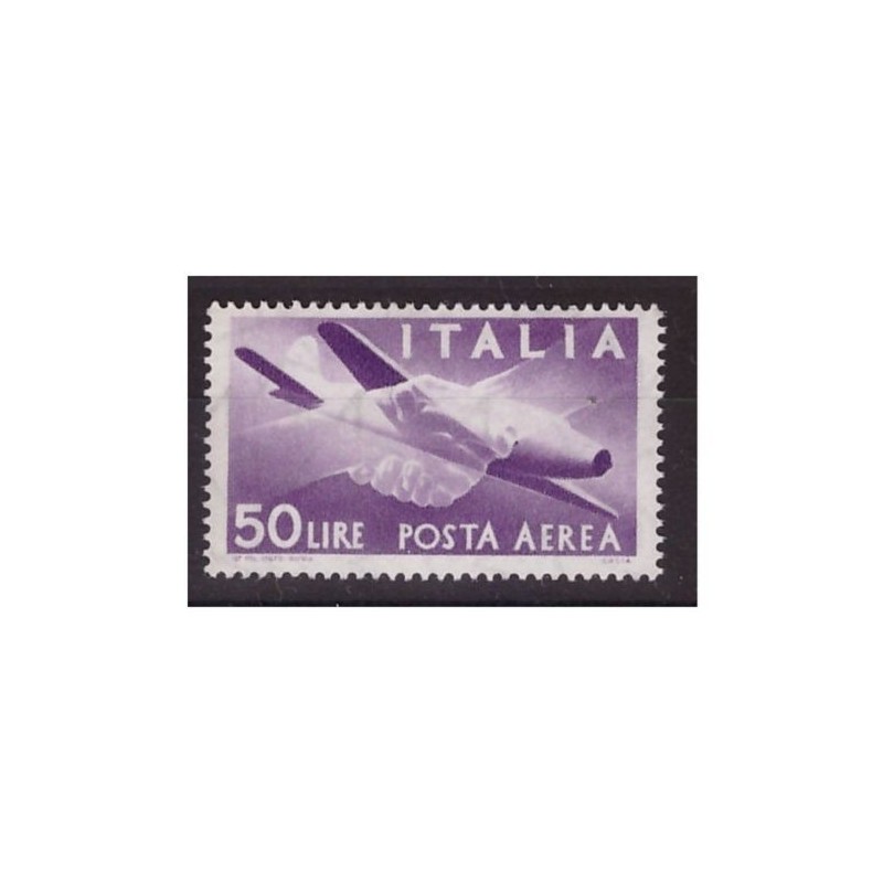 POSTA AEREA DEMOCRATICA  1957  - LIRE 50  STELLE  NUOVO **