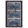 1948 - RISORGIMENTO - Lire 100 USATO STRISCIA DI 3