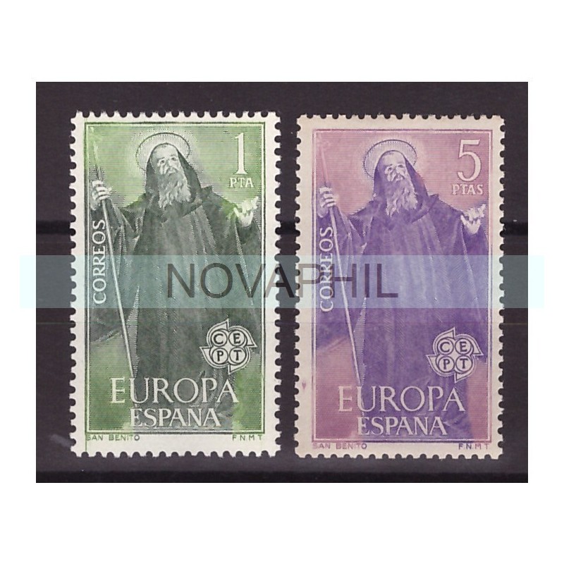 SPAGNA 1965 - EUROPA CEPT SAN BENEDETTO - SERIE NUOVA **