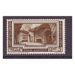 VATICANO 1938 - ARCHEOLOGIA CRISTIANA Cent. 5 NUOVO **