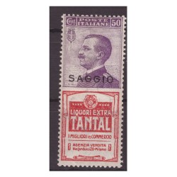 REGNO 1924 - PUBBLICITARI SAGGIO TANTAL 50 c. NUOVO **