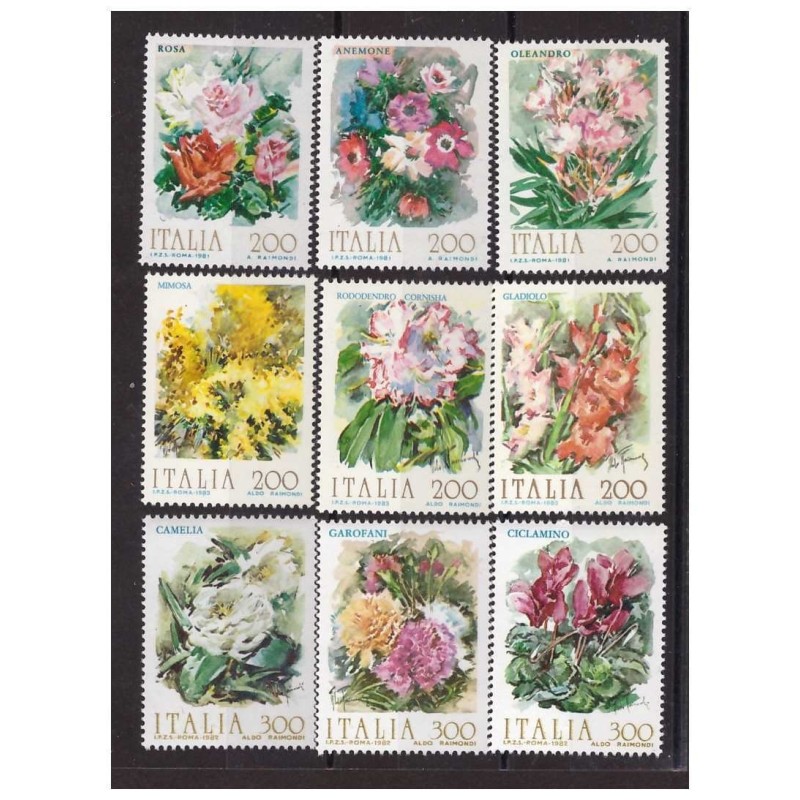 ITALIA TEMATICA - I FIORI D'ITALIA COLLEZIONE COMPLETA **
