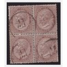 REGNO 1863 - 30 CENTESIMI DE LA RUE - QUARTINA USATA   - CERTIFICATO COLLA