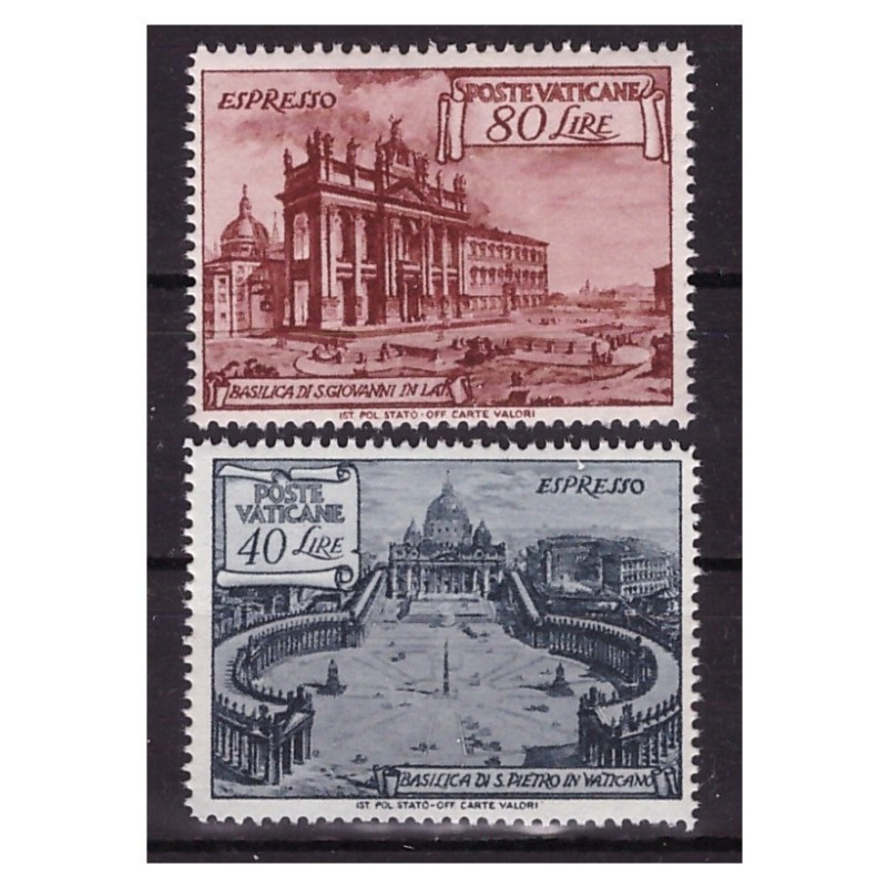 VATICANO  - 1949  ESPRESSI   BASILICHE   SERIE NUOVA  **