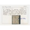 REGNO 1863 - 30 CENTESIMI DE LA RUE - QUARTINA USATA   - CERTIFICATO COLLA