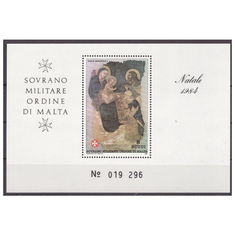 SMOM 1984 - NATALE  FOGLIETTO Nuovo **