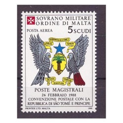 SMOM 1988 -  POSTA AEREA CONVENZIONI  -   NUOVO  **