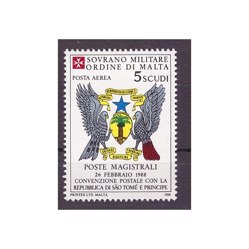 SMOM 1988 -  POSTA AEREA CONVENZIONI  -   NUOVO  **
