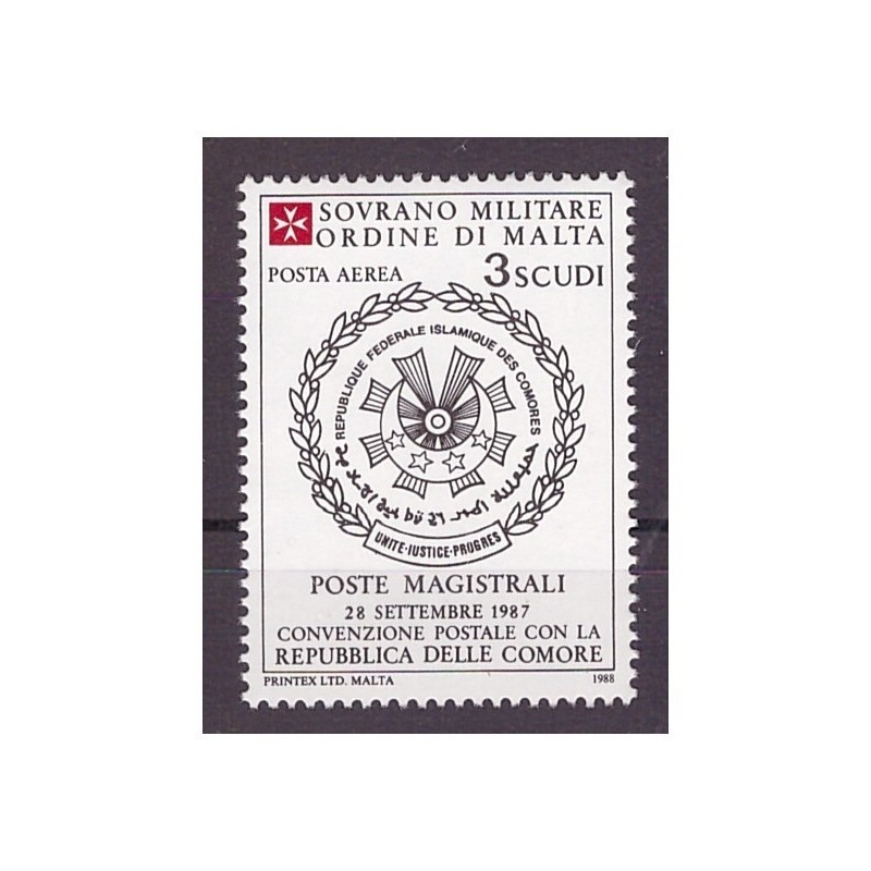 SMOM 1988 -  POSTA AEREA CONVENZIONI  -   NUOVO  **