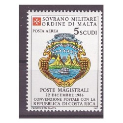 SMOM 1987 -  CONVENZIONI   COSTARICA  NUOVO  **