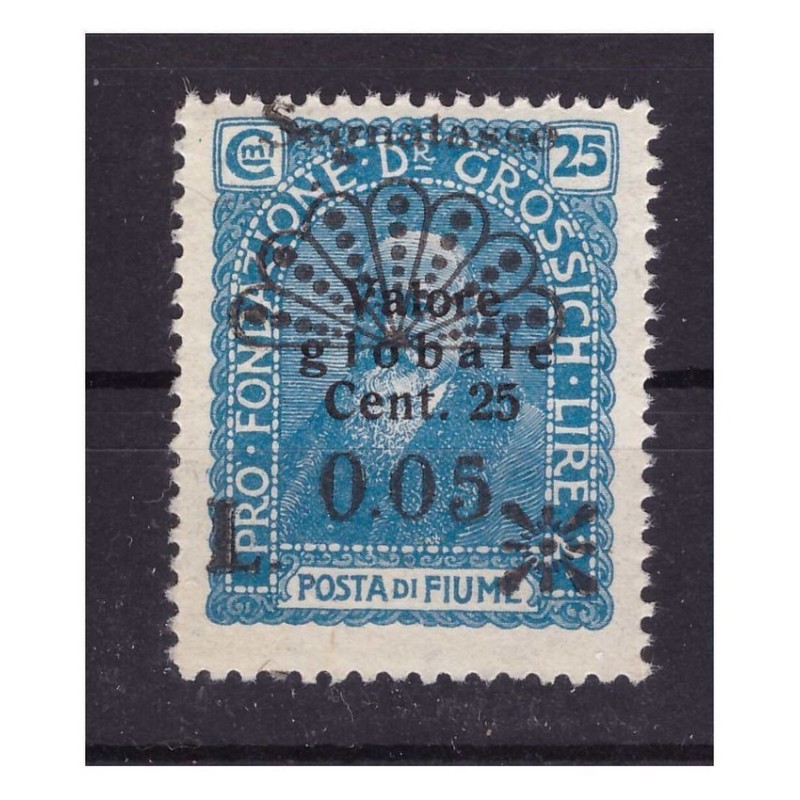FIUME SEGNATASSE  -   Cent.  5  nuovo **