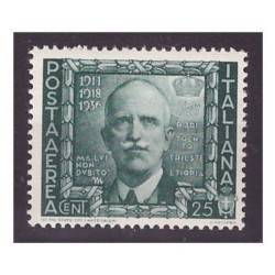 REGNO 1938 - IMPERO POSTA AEREA  Cent.  25    NUOVO **
