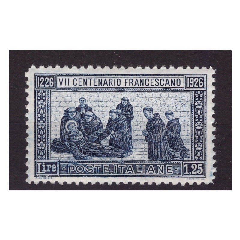 REGNO 1926 - SAN FRANCESCO  Lire 1,25  NUOVO ** LUSSO